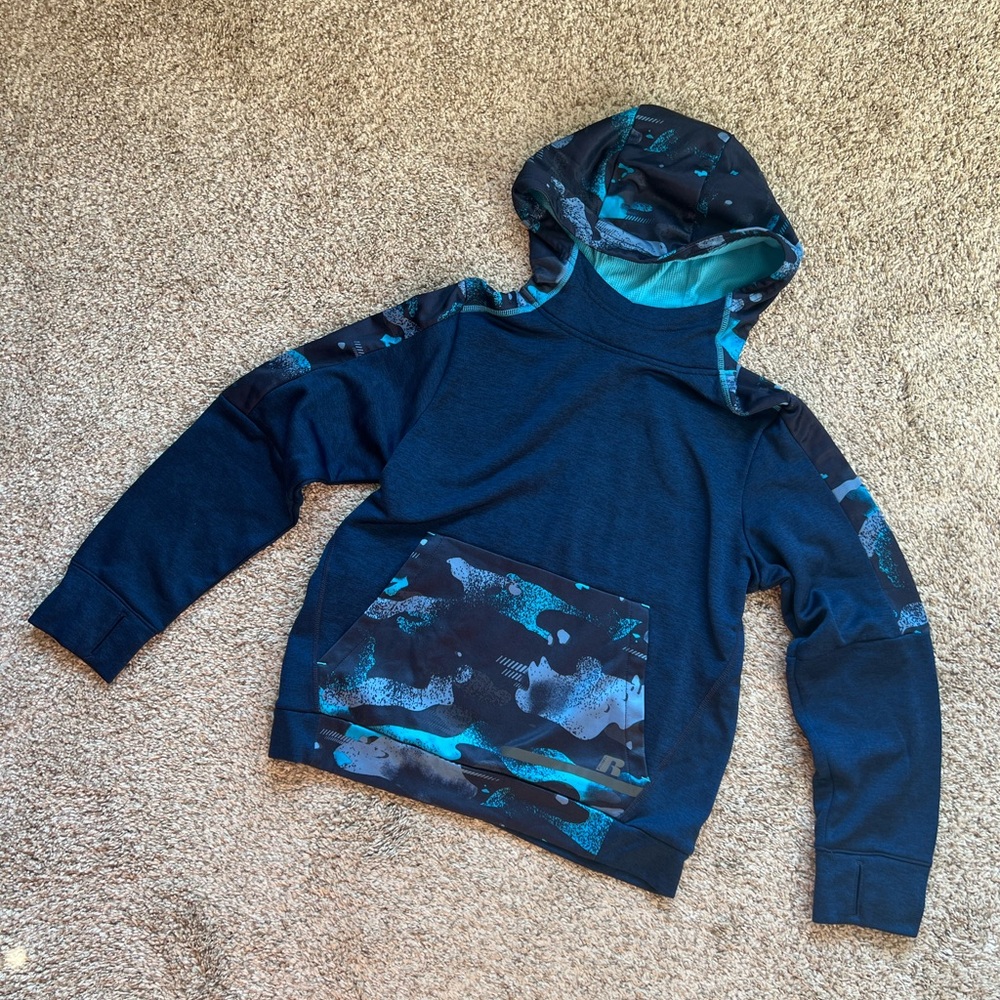 Russell Boys Blue Sweatshirt Size Large 10/12